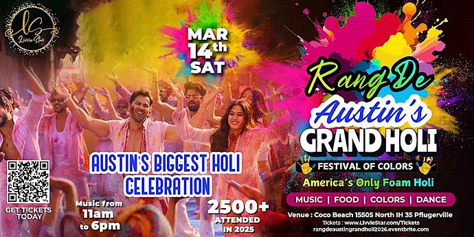 RANG DE AUSTIN'S GRAND HOLI